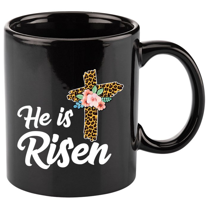 He Is Risen Jesus Christ Easter Cross 11oz C Handle Ceramic Mug