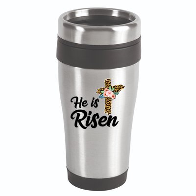 He Is Risen Jesus Christ Easter Cross 16oz Travel Tumbler