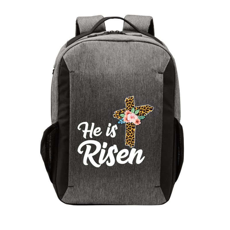 He Is Risen Jesus Christ Easter Cross Vector Backpack