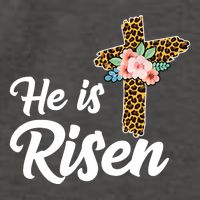 He Is Risen Jesus Christ Easter Cross Vector Backpack