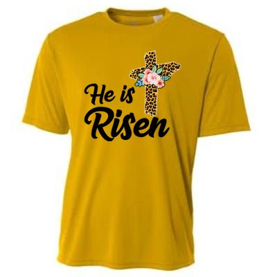 He Is Risen Jesus Christ Easter Cross Cooling Performance Crew T-Shirt