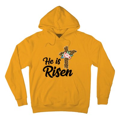 He Is Risen Jesus Christ Easter Cross Hoodie