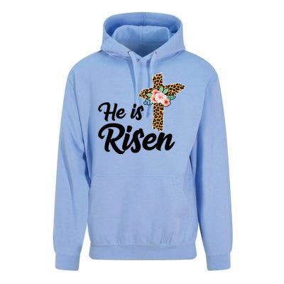 He Is Risen Jesus Christ Easter Cross Unisex Surf Hoodie