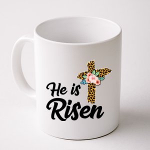 He Is Risen Jesus Christ Easter Cross Coffee Mug