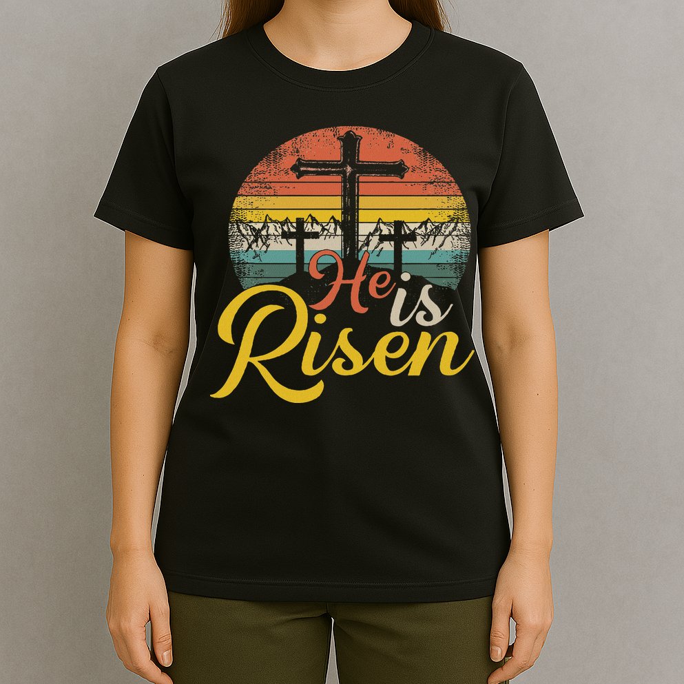 He Is Risen Christian Easter Jesus T-Shirt