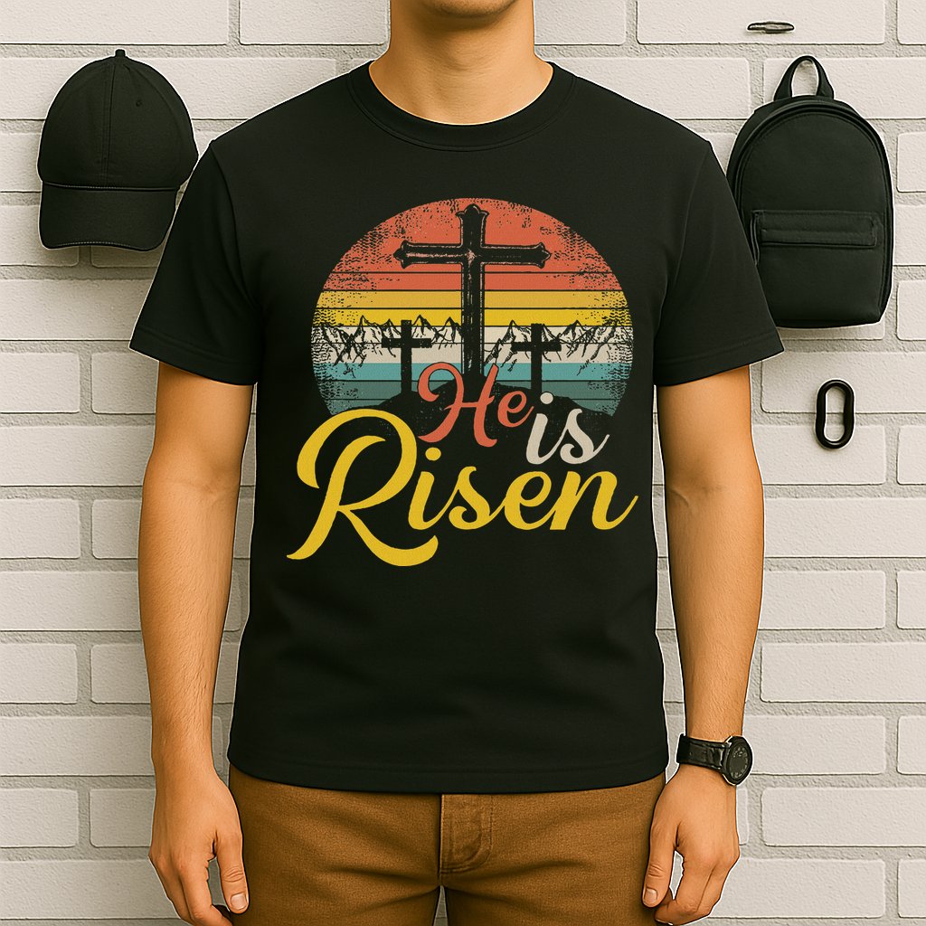 He Is Risen Christian Easter Jesus T-Shirt