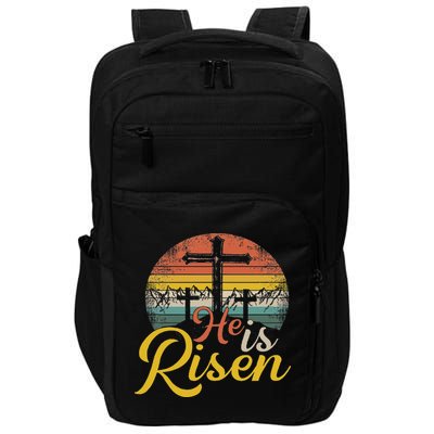 He Is Risen Christian Easter Jesus Impact Tech Backpack