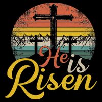 He Is Risen Christian Easter Jesus Button