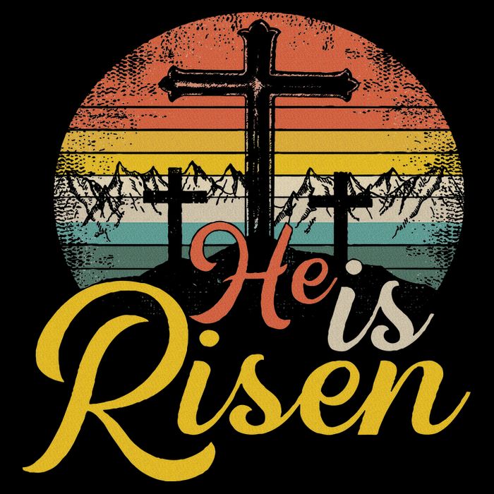 He Is Risen Christian Easter Jesus Button
