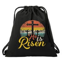 He Is Risen Christian Easter Jesus Drawstring Bag