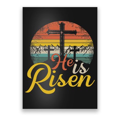 He Is Risen Christian Easter Jesus Poster