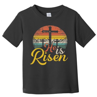 He Is Risen Christian Easter Jesus Toddler T-Shirt