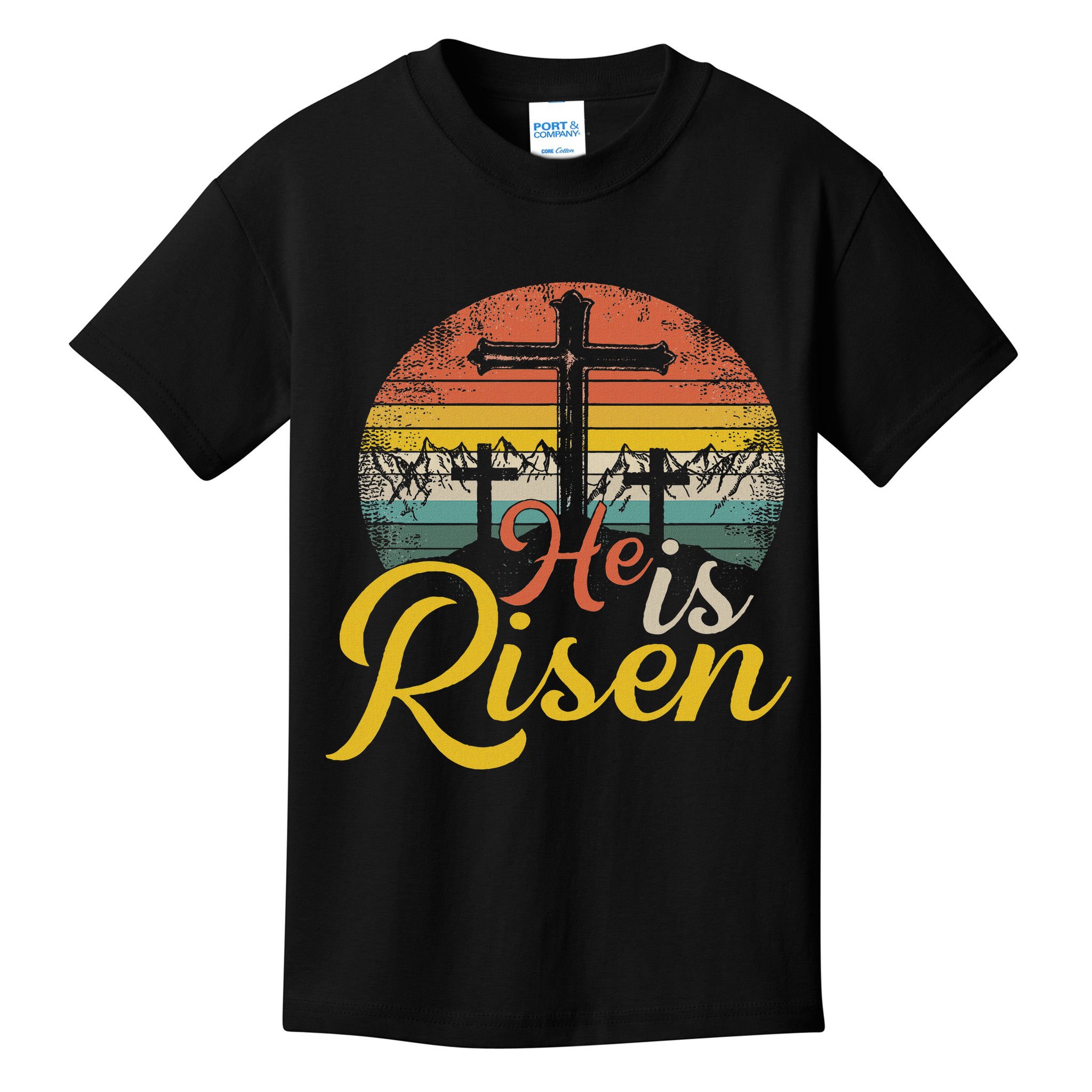 He Is Risen Christian Easter Jesus Kids T-Shirt