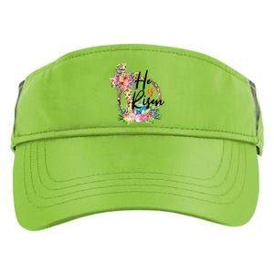 He Is Risen Cross Jesus Easter Christians Leopard Women Adult Drive Performance Visor