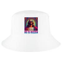 He Is Rizzen Jesus Portrait Risen Cool Comfort Performance Bucket Hat