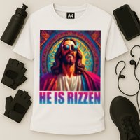 He Is Rizzen Jesus Portrait Risen Performance Shirt