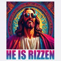 He Is Rizzen Jesus Portrait Risen Performance Shirt