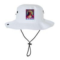 He Is Rizzen Jesus Portrait Risen Legacy Cool Fit Booney Bucket Hat