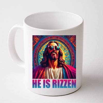 He Is Rizzen Jesus Portrait Risen Mug