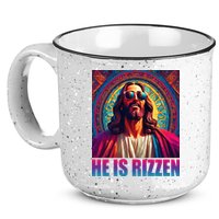 He Is Rizzen Jesus Portrait Risen 15oz Campfire Ceramic Mug