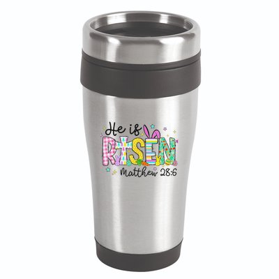 He Is Risen Jesus Christian Happy Easter 16oz Travel Tumbler