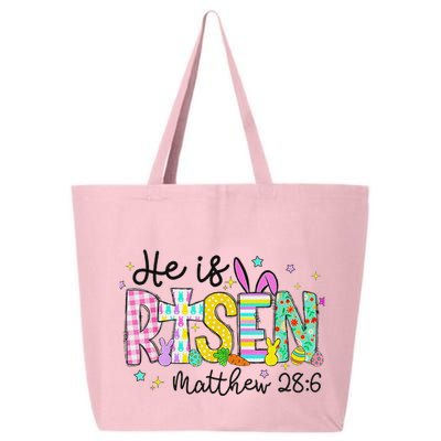 He Is Risen Jesus Christian Happy Easter 25L Jumbo Tote