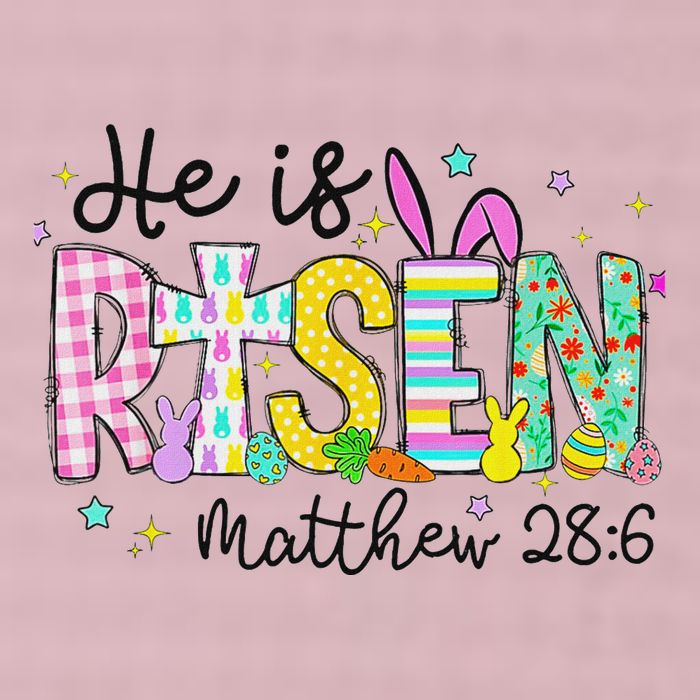 He Is Risen Jesus Christian Happy Easter 25L Jumbo Tote