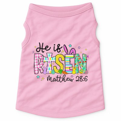 He Is Risen Jesus Christian Happy Easter Doggie Tank