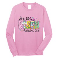 He Is Risen Jesus Christian Happy Easter Long Sleeve Shirt
