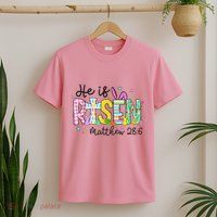 He Is Risen Jesus Christian Happy Easter T-Shirt