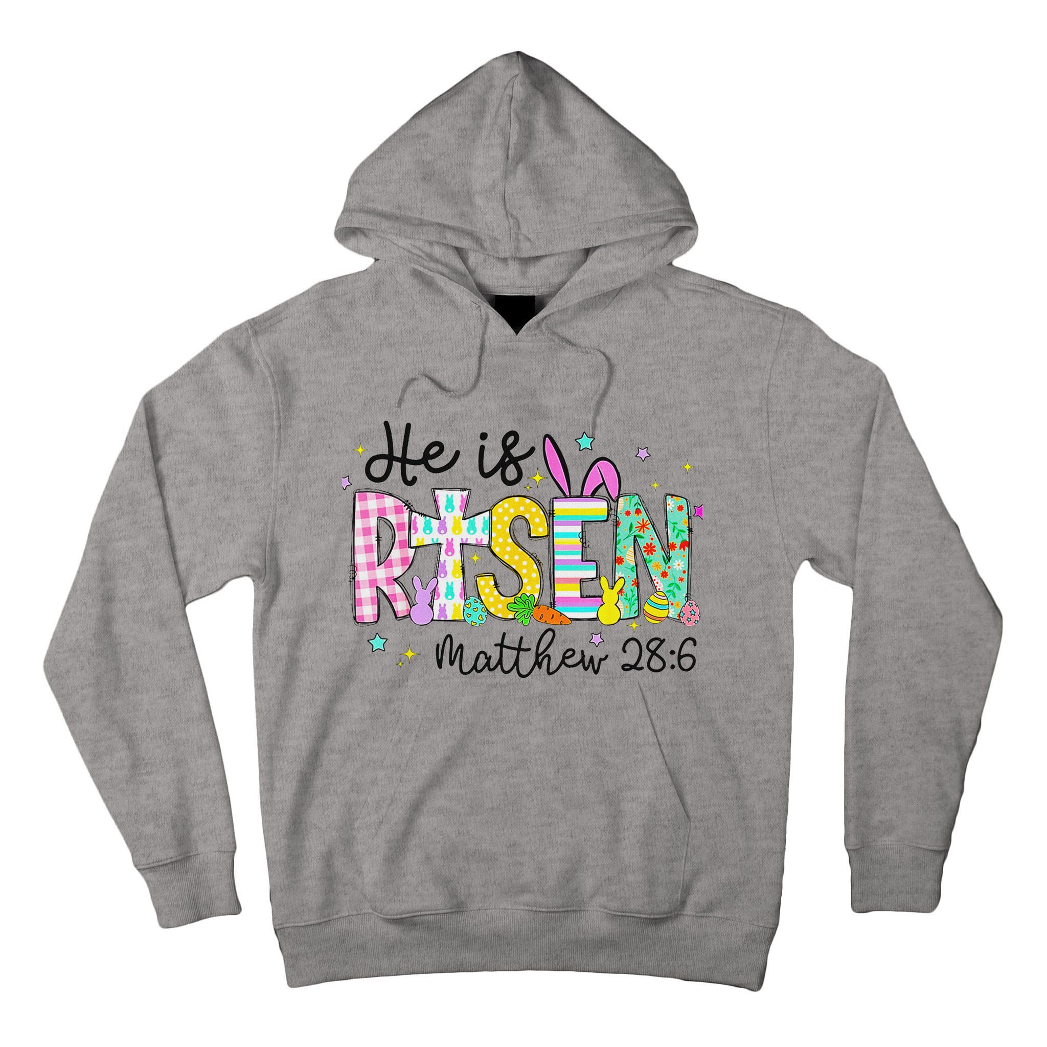 He Is Risen Jesus Christian Happy Easter Tall Hoodie