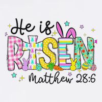 He Is Risen Jesus Christian Happy Easter Garment-Dyed Sweatshirt