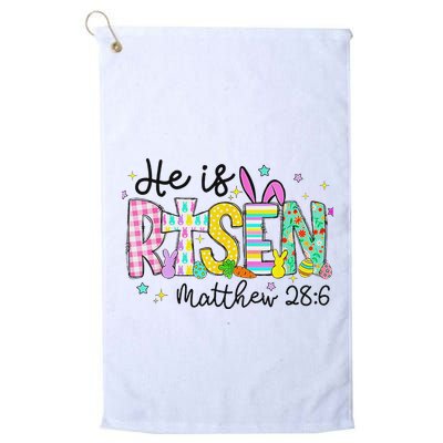 He Is Risen Jesus Christian Happy Easter Golf Towel