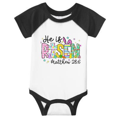 He Is Risen Jesus Christian Happy Easter Infant Baby Jersey Bodysuit