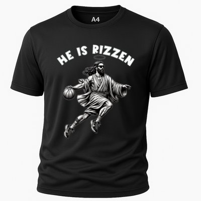 He Is Rizzen Jesus Playing Basketball Funny Easter Day Performance Shirt