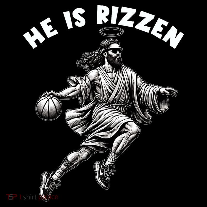He Is Rizzen Jesus Playing Basketball Funny Easter Day Wool Snapback Cap