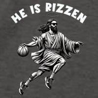 He Is Rizzen Jesus Playing Basketball Funny Easter Day Vector Backpack