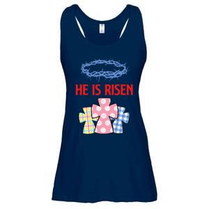 He Is Risen Jesus Christ Resurrection Happy Easter Day Ladies Essential Flowy Tank