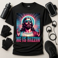 He Is Rizzin Jesus Christ Cooling Performance Crew T-Shirt