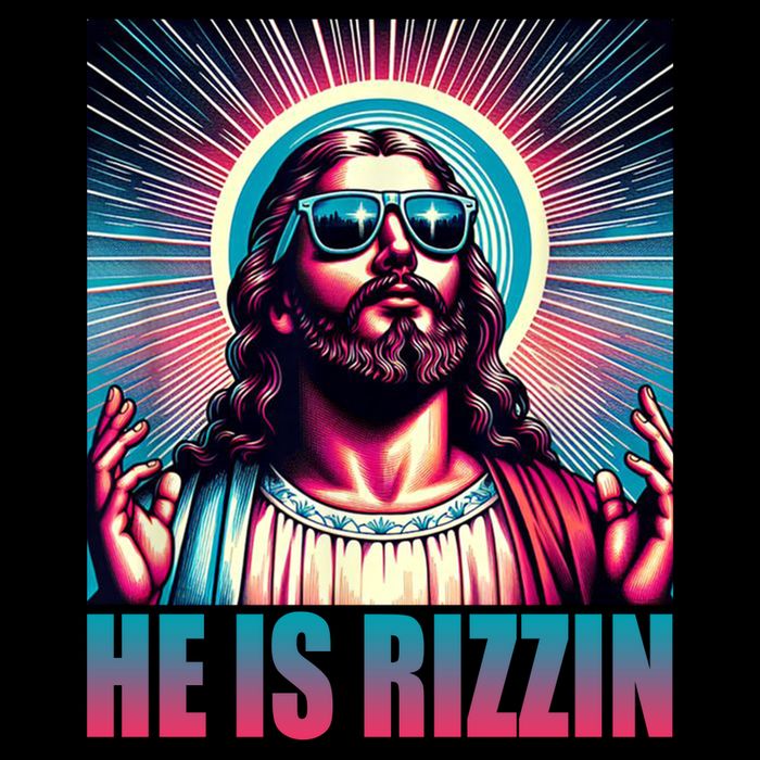 He Is Rizzin Jesus Christ Impact Tech Backpack