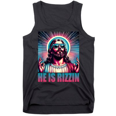He Is Rizzin Jesus Christ Tank Top