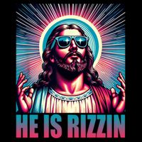 He Is Rizzin Jesus Christ Zip Tote Bag