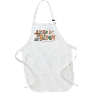 He Is Risen Matthew 28 6 Easter Day God Jesus Faith Easter Full-Length Apron With Pockets