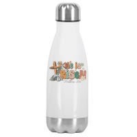 He Is Risen Matthew 28 6 Easter Day God Jesus Faith Easter Stainless Steel Insulated Water Bottle