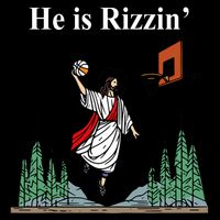 He Is Rizzin Funny Jesus Playing Basketball Meme Impact Tech Backpack