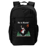 He Is Rizzin Funny Jesus Playing Basketball Meme Backpack