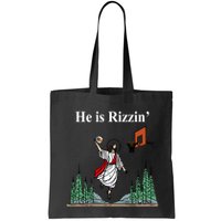 He Is Rizzin Funny Jesus Playing Basketball Meme Bag