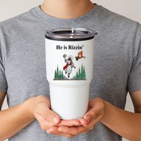 He Is Rizzin Funny Jesus Playing Basketball Meme Tumbler