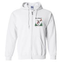 He Is Rizzin Funny Jesus Playing Basketball Meme Full Zip Hoodie