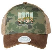 He Is Risen Christian Wildflower Happy Easter Legacy Tie Dye Trucker Hat